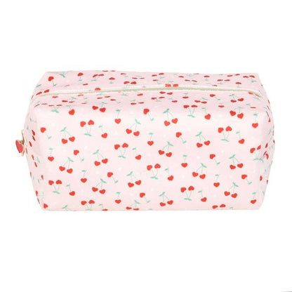 Trousse de maquillage Cerises en forme de cœur