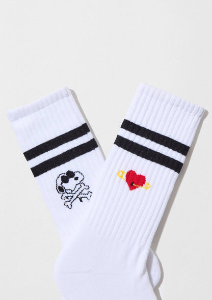 BeSnoopy Skull&Heart Street Socks