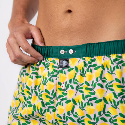 100% Organic Cotton Boxer Shorts - Citrus