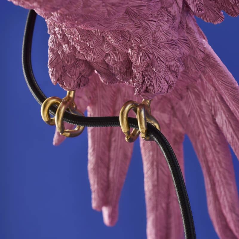 Pink Parrot Ceiling Light