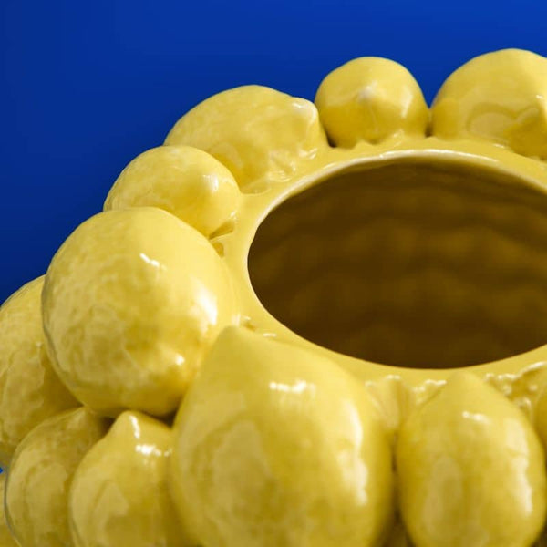 Yellow Lemon Vase