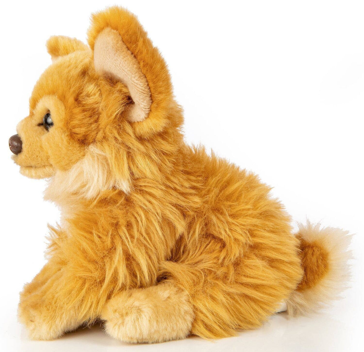 Brown chihuahua spitz plush toy