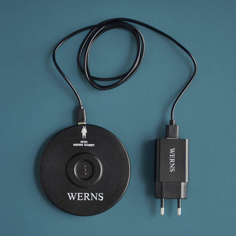 LED-tafellamp met konijnenmotief, zwart