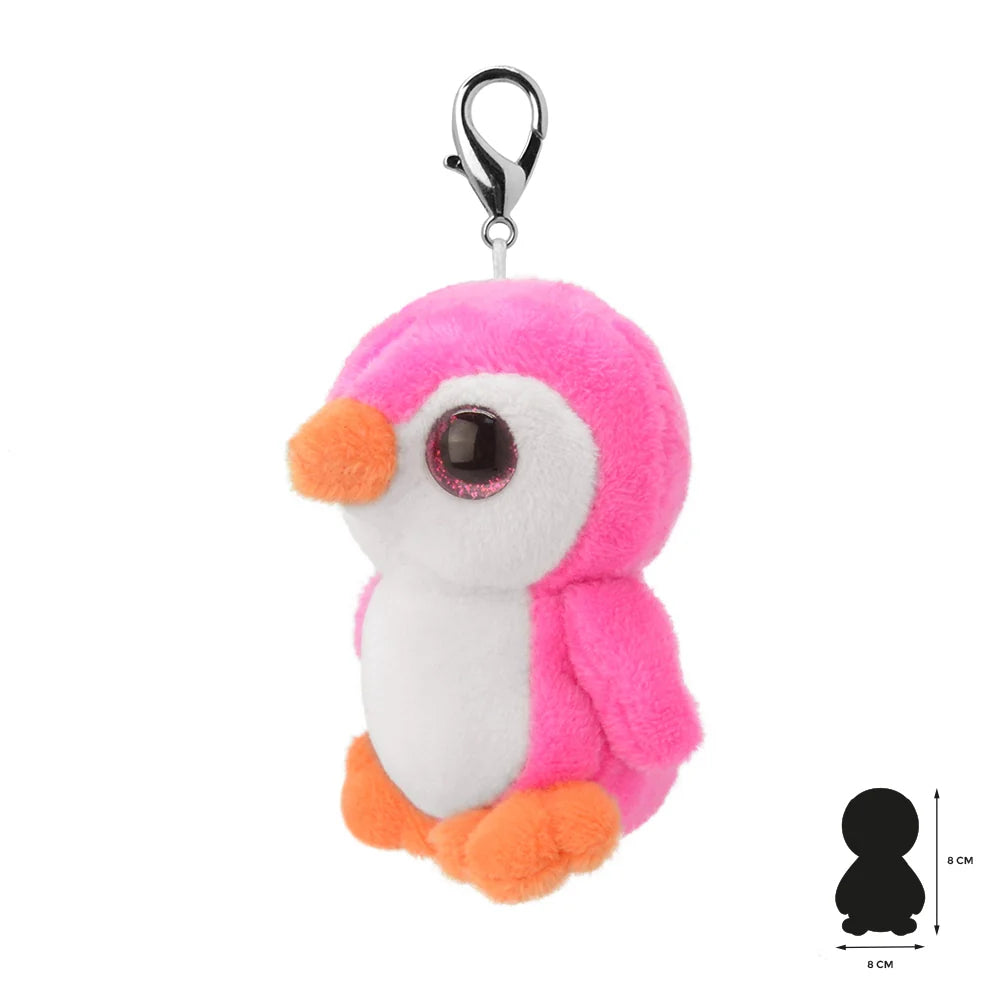 Pink Penguin Plush Keychain