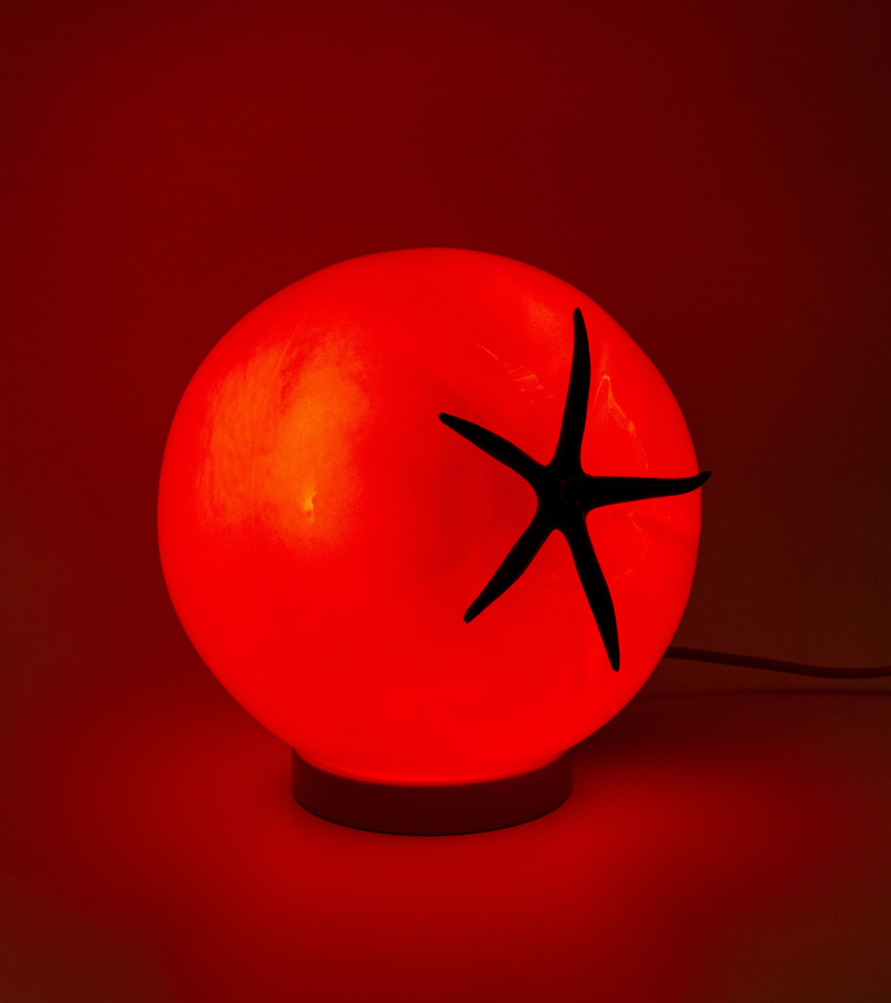 Tomato lamp for table or hanging