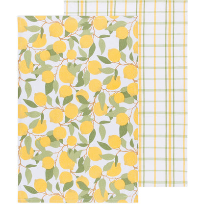 Set of 2 Lemons dish towels