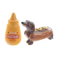 Salière et Poivrière Teckel Hot Dog et Moutarde