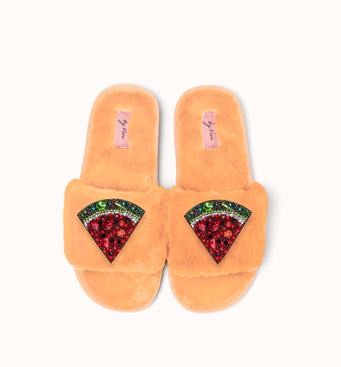 Paire de broches pour Chaussons - Pastèque