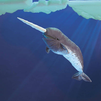 Marionnette à main Narwhal 3105/ Narwhal Folkmanis réaliste