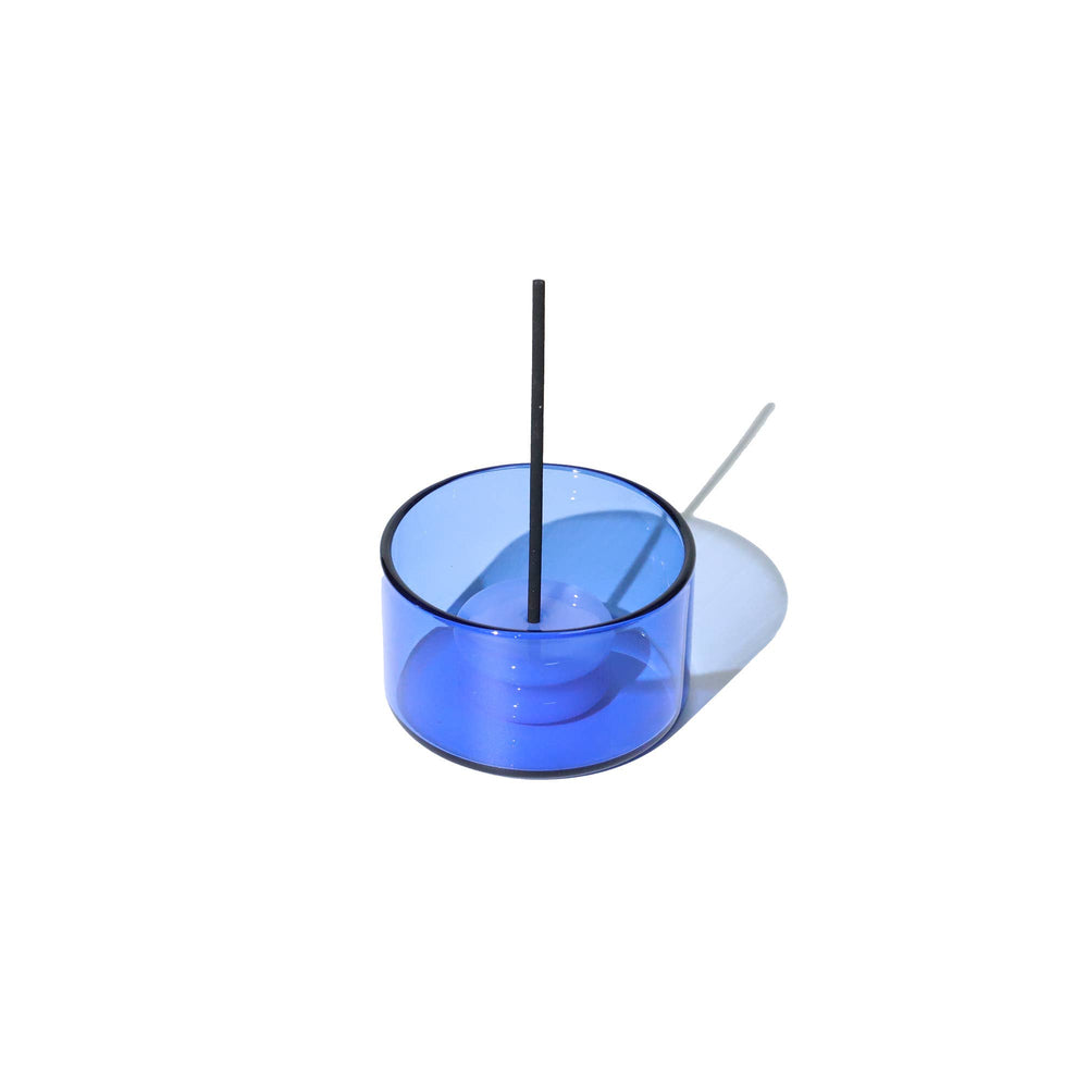 Räuchergefäß aus blauem Glas