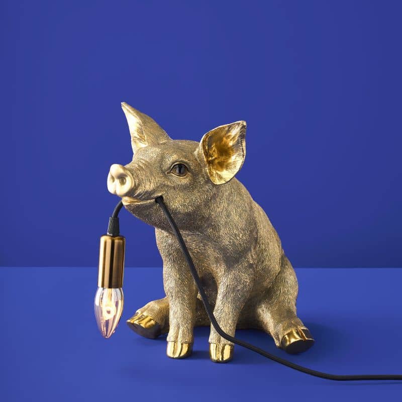 Gouden Varken Tafellamp