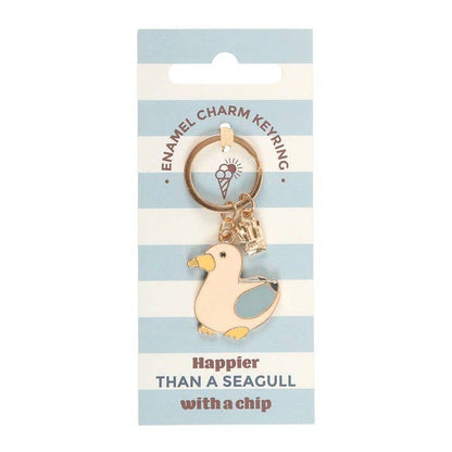 Seagull and French Fries Keychain