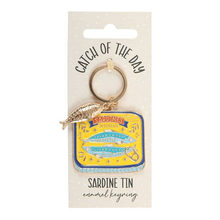 Sardine Can Keychain