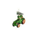 Groene tractor kerstbal
