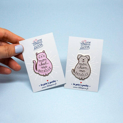 Pin's "Mon Chien, Ma Bataille"