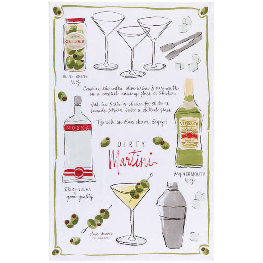 Martini Tea Towel Now Designs