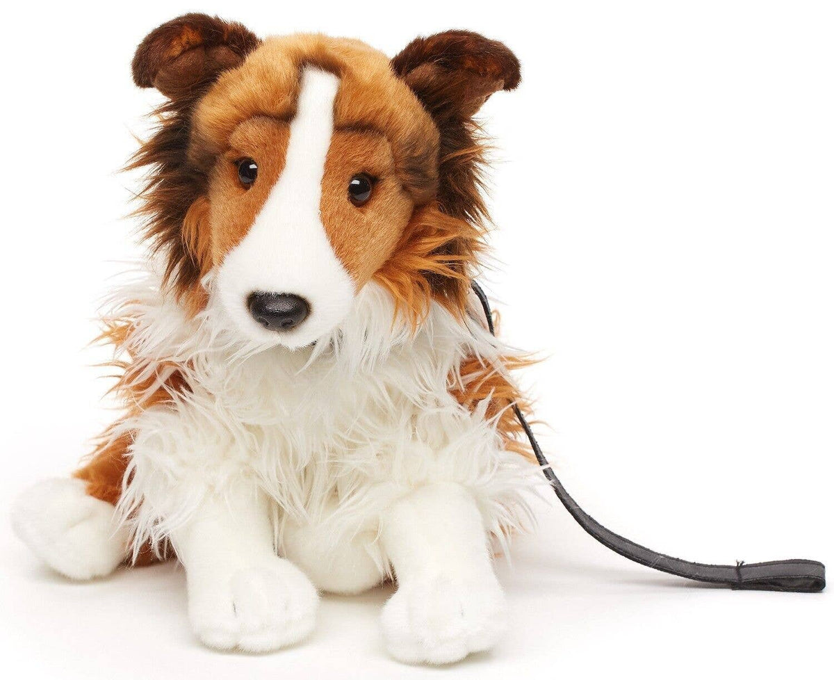 Rough Collie Plush with Leash