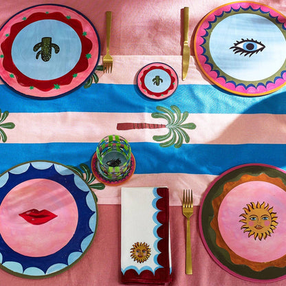 Icônes de la côte électrique Dessous de verre en liège - Ensemble de 4