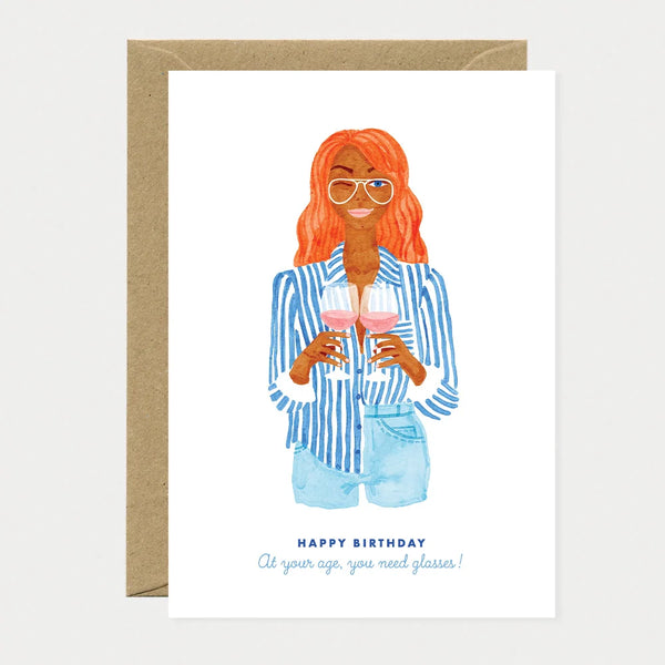 Happy Birthday, You Need Glasses - Greeting Card