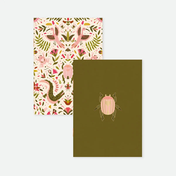 Pink Crocodile - A6 DUO Pocket Notebook