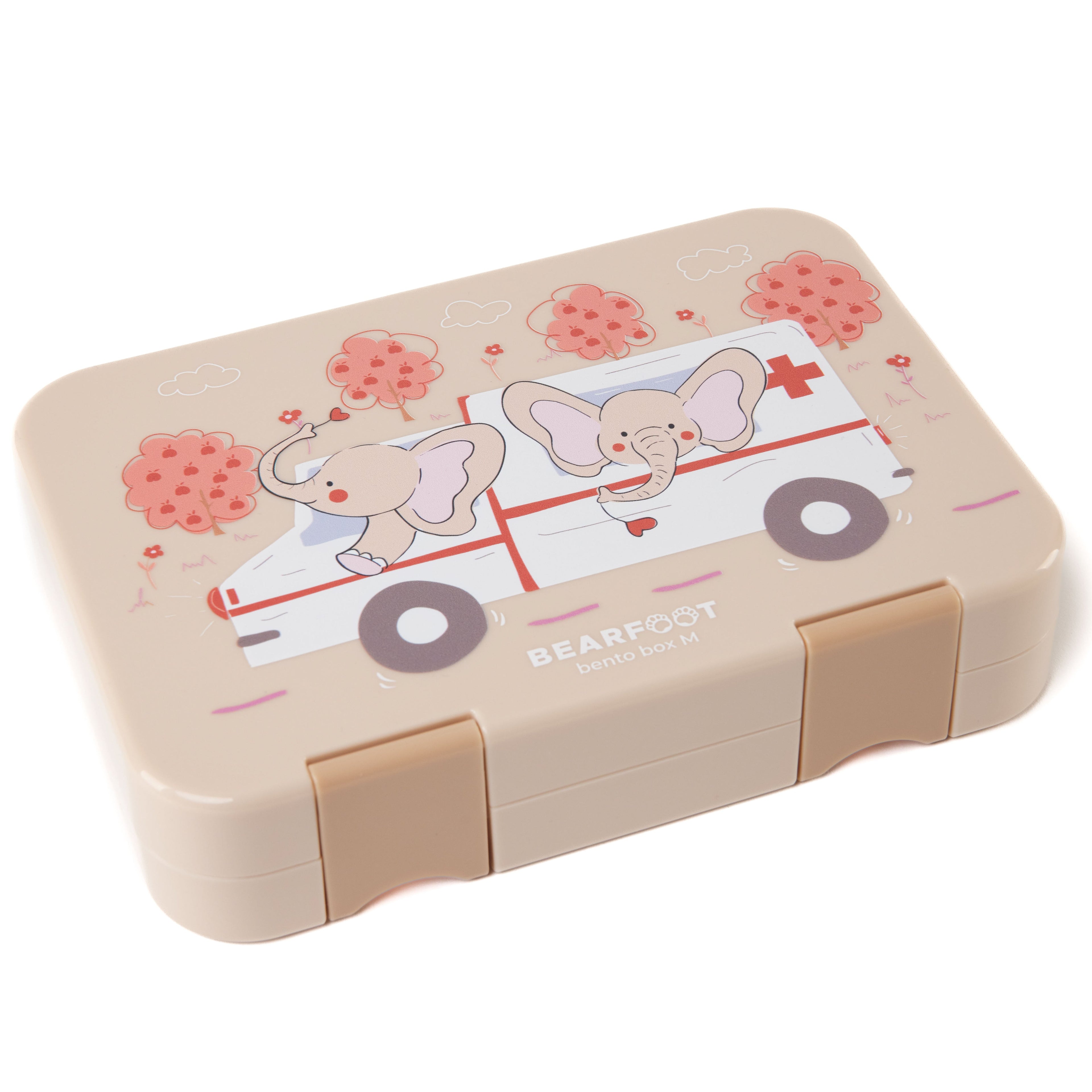 Kids' Lunch Box with Compartments, Lunchbox, Bento Box - Elephants