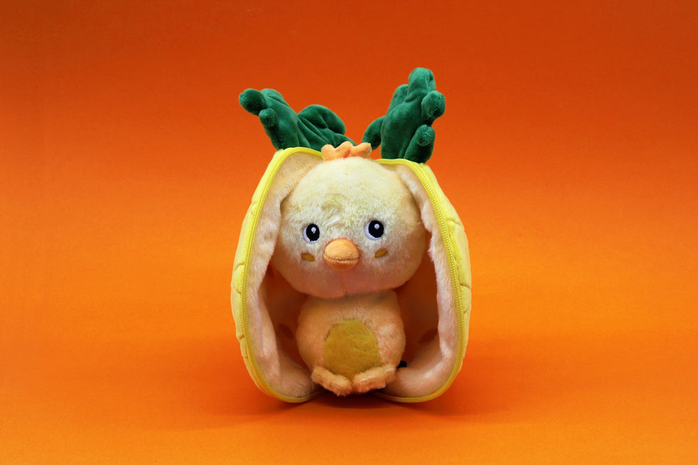 Peluche réversible Nugget le poussin/ananas – Flipetz