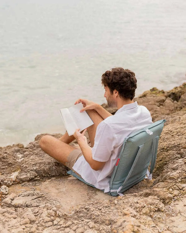 Green folding beach chair - NELSON