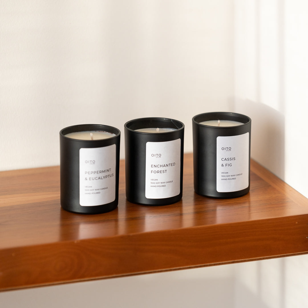 Bougie Cassis & Figue – 40 h – Oito.Atelier – vue 2