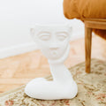 Vase visage à une main en céramique