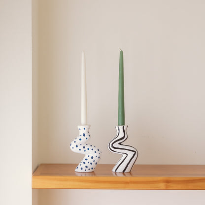 Bougeoir coloré en céramique – Oito.Atelier – vue 6