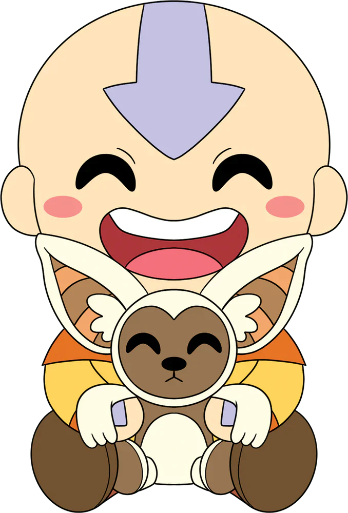 aang and momo sit plush youtooz