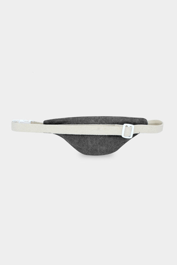 Augustin gray denim fanny pack - UPCYCLED FABRIC