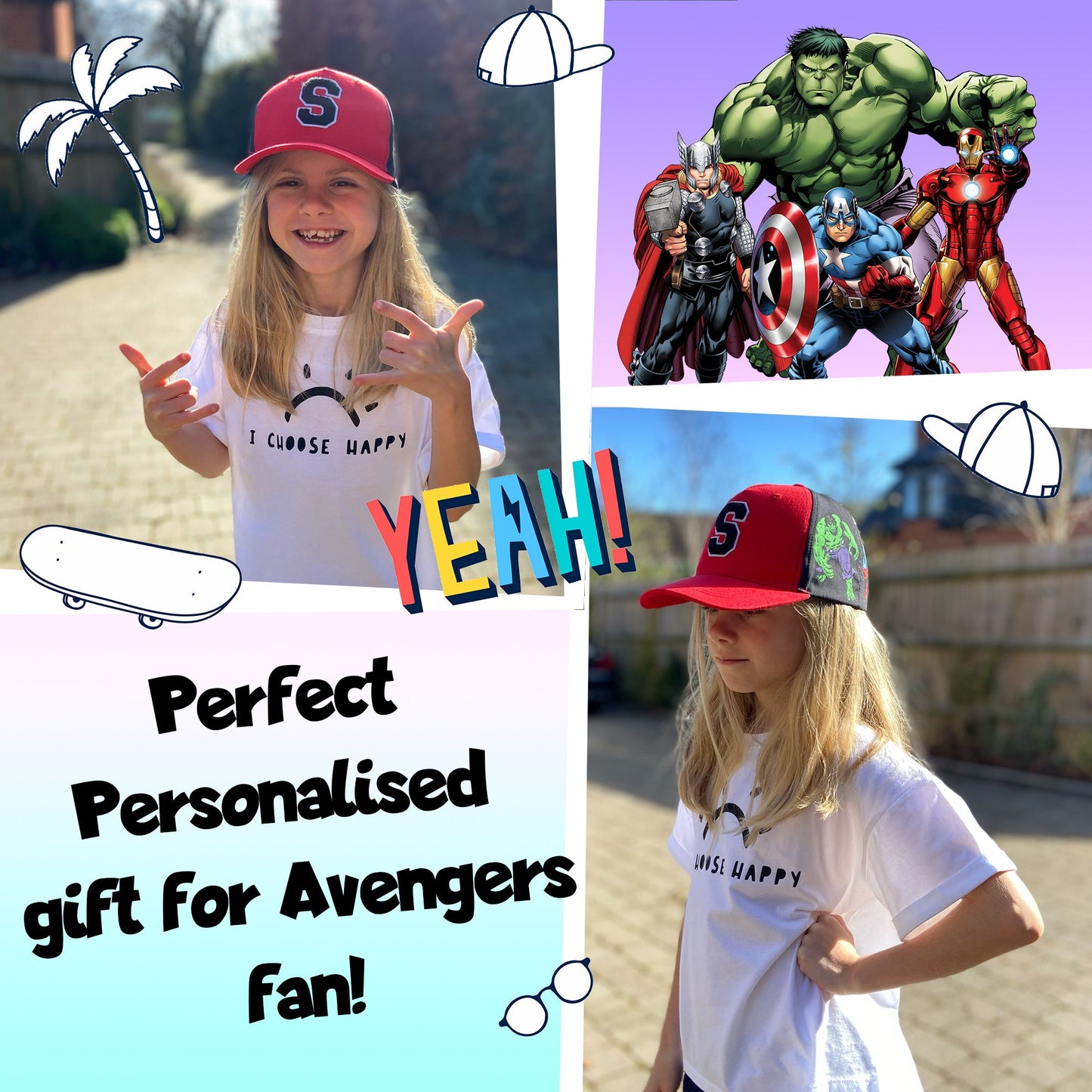 Casquette de baseball Marvel personnalisée