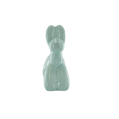 Ornement - Tirelire Chien Ballon - Vert menthe - 17x7x17cm