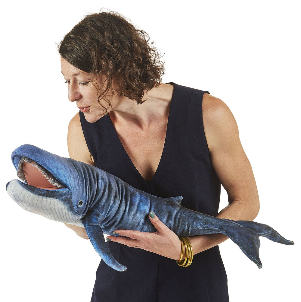 Marionnette à Main Baleine Bleue