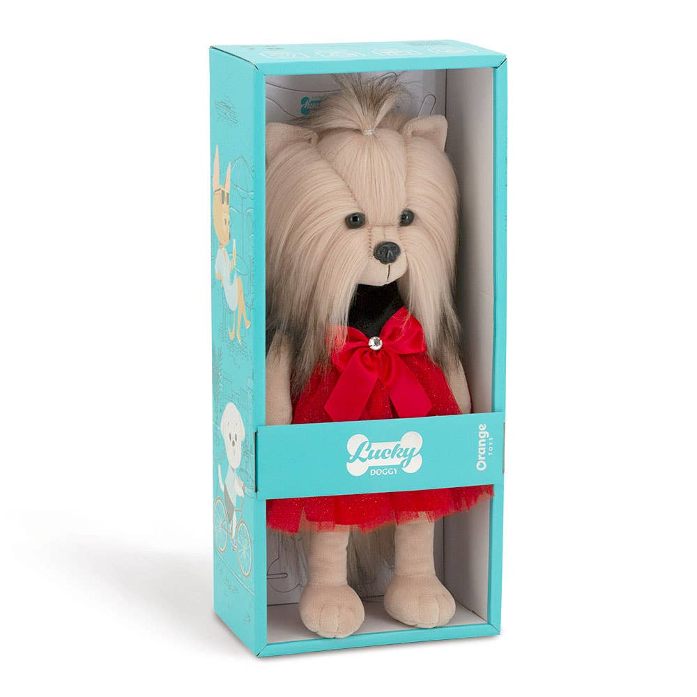 Poupée chien Lucky Yoyo : Fête-38cm