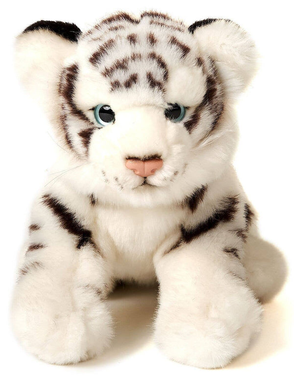 Peluche bébé tigre blanc assis Uni Toys
