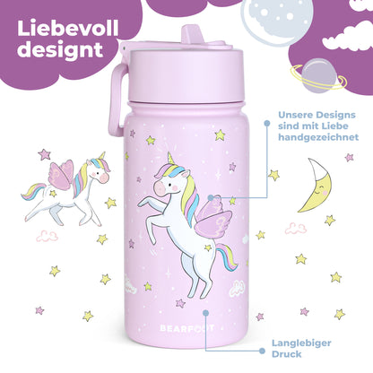 Unicorn Bundle - Bento Box M & Water Bottle 450ml & Insulated Bottle 400ml