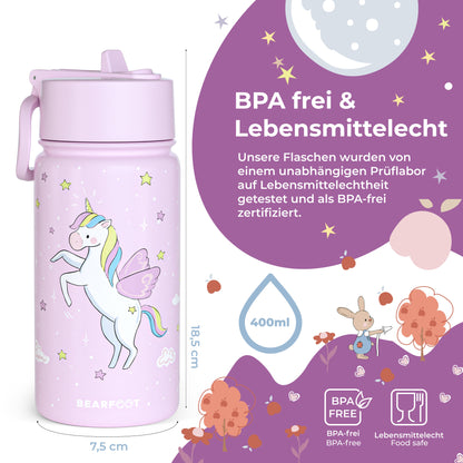 Unicorn Bundle - Bento Box M & Water Bottle 450ml & Insulated Bottle 400ml