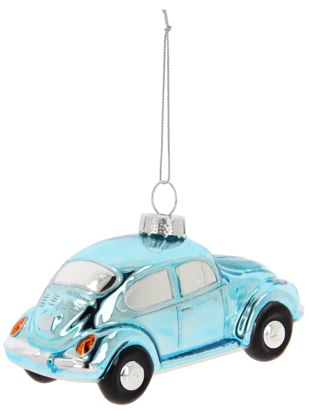 Blauwe VW Kever kerstdecoratie