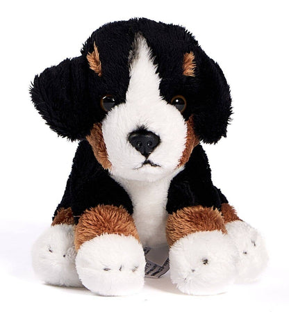 Sitting Bernese Mountain Dog Puppy Plush Toy
