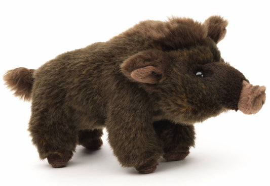 Standing boar plush toy