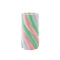 Vaas - Marshmallow - Roze/Muntgroen/Lila - 10,5x10,5x20 cm