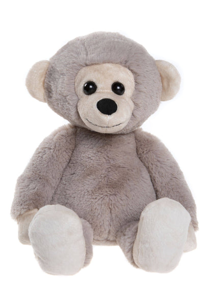 Bear & Me Naughty Monkey Pebble Gray Plush Toy
