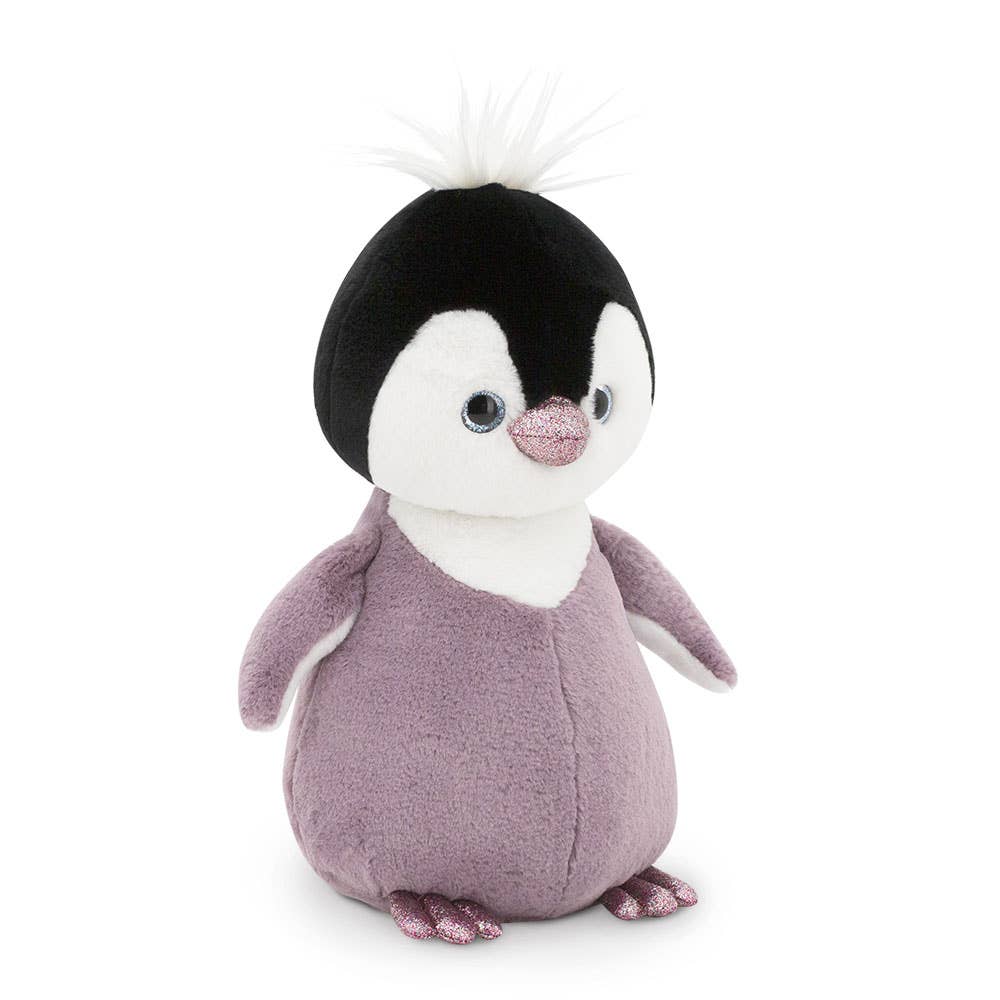 Peluche de pingouin Fluffy, couleur lilas, 35 cm, 0+
