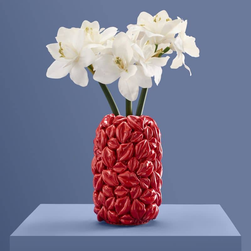 Red Lips Vase