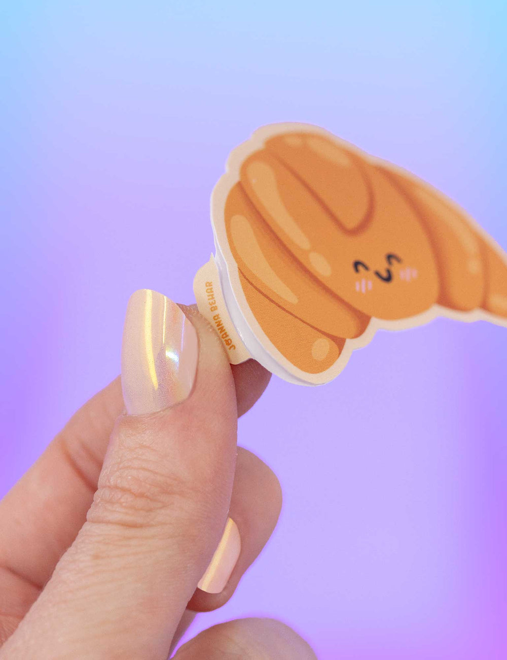 Kawaii halvemaan sticker