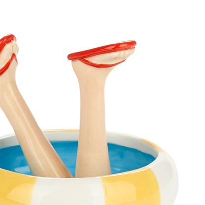 Ring holder, Happy Legs Summer, ceramic