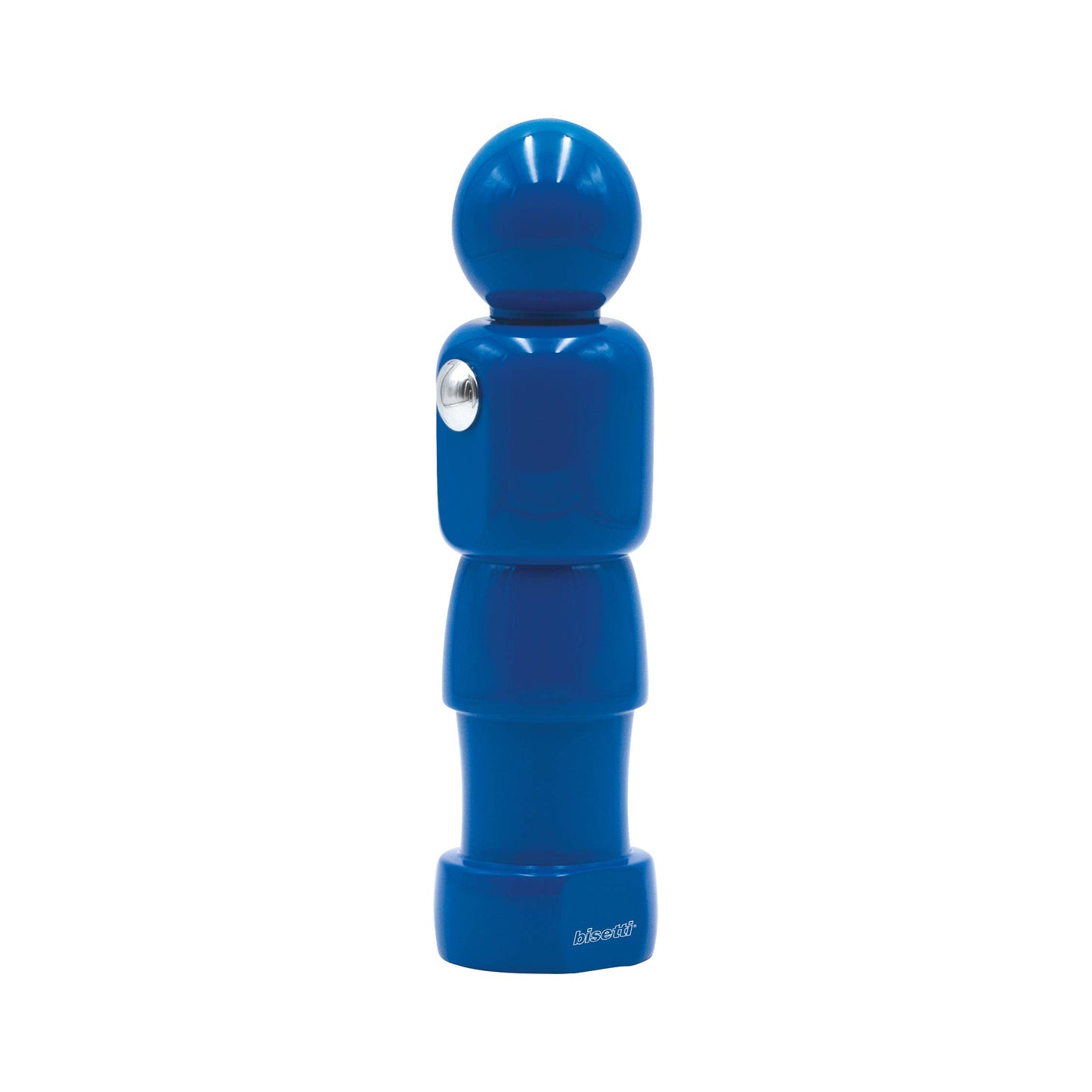 "Calcetto" spice mill in glossy blue lacquered beech