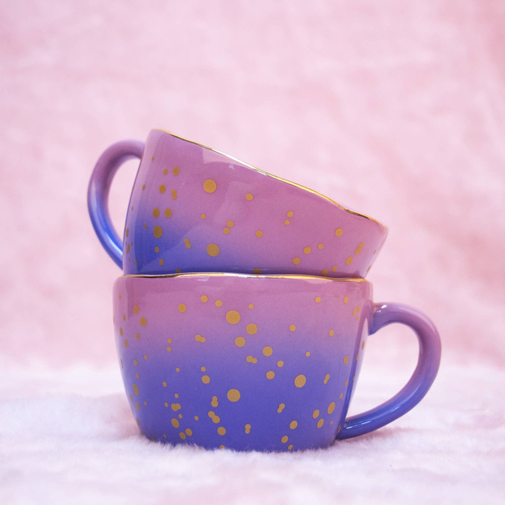 Mug Irrégulier Dégradé de Violet